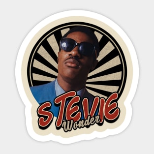 Vintage 80s Stevie Wonder Sticker